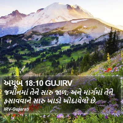 અયૂબ 18:10 GUJIRV Bible Verse Image