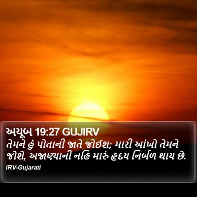 અયૂબ 19:27 GUJIRV Bible Verse Image