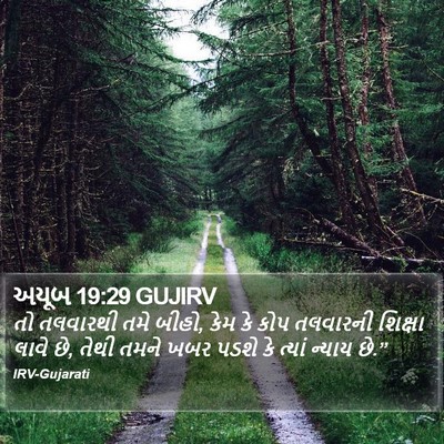 અયૂબ 19:29 GUJIRV Bible Verse Image