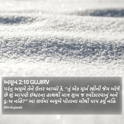 અયૂબ 2:10 GUJIRV Bible Verse Image