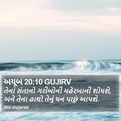 અયૂબ 20:10 GUJIRV Bible Verse Image