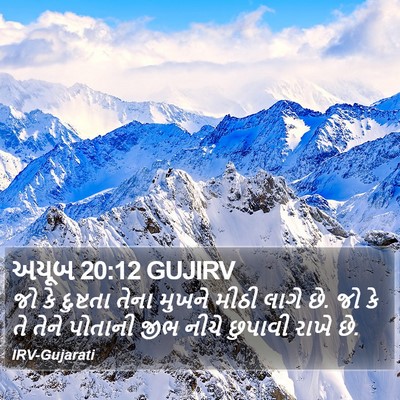 અયૂબ 20:12 GUJIRV Bible Verse Image