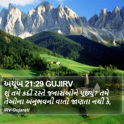 અયૂબ 21:29 GUJIRV Bible Verse Image