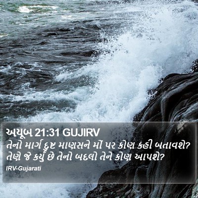 અયૂબ 21:31 GUJIRV Bible Verse Image