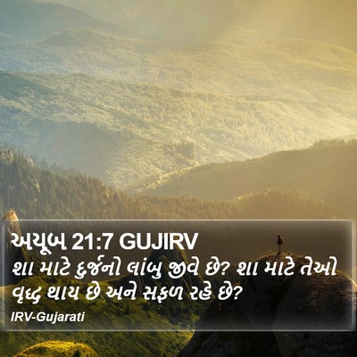 અયૂબ 21:7 GUJIRV Bible Verse Image