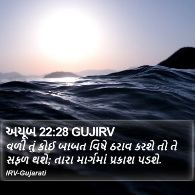 અયૂબ 22:28 GUJIRV Bible Verse Image