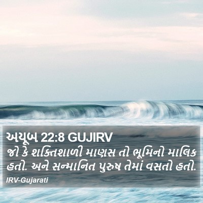 અયૂબ 22:8 GUJIRV Bible Verse Image