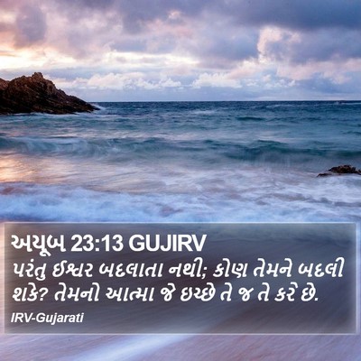 અયૂબ 23:13 GUJIRV Bible Verse Image