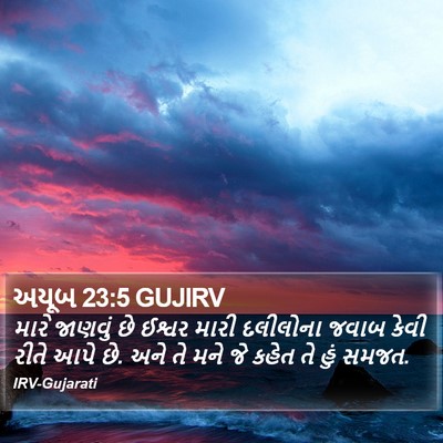 અયૂબ 23:5 GUJIRV Bible Verse Image
