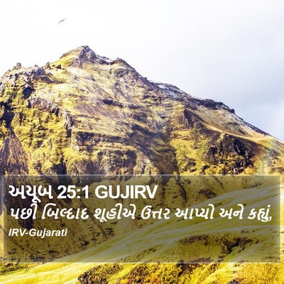 અયૂબ 25:1 GUJIRV Bible Verse Image