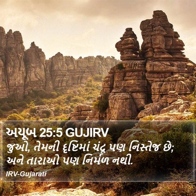 અયૂબ 25:5 GUJIRV Bible Verse Image