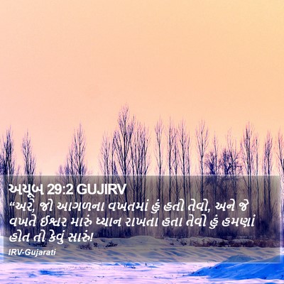 અયૂબ 29:2 GUJIRV Bible Verse Image