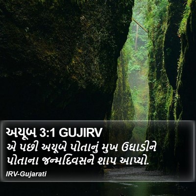 અયૂબ 3:1 GUJIRV Bible Verse Image