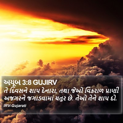 અયૂબ 3:8 GUJIRV Bible Verse Image