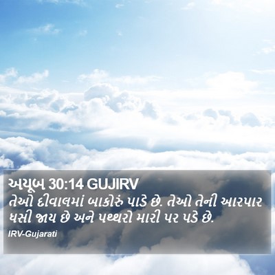 અયૂબ 30:14 GUJIRV Bible Verse Image