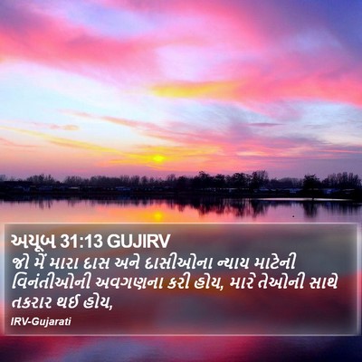 અયૂબ 31:13 GUJIRV Bible Verse Image