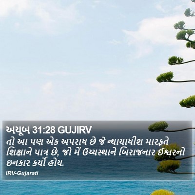 અયૂબ 31:28 GUJIRV Bible Verse Image