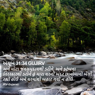 અયૂબ 31:34 GUJIRV Bible Verse Image