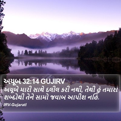 અયૂબ 32:14 GUJIRV Bible Verse Image