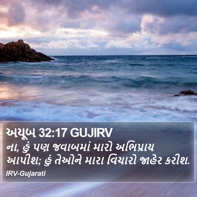 અયૂબ 32:17 GUJIRV Bible Verse Image