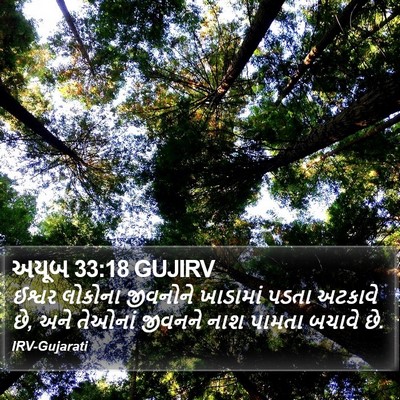 અયૂબ 33:18 GUJIRV Bible Verse Image