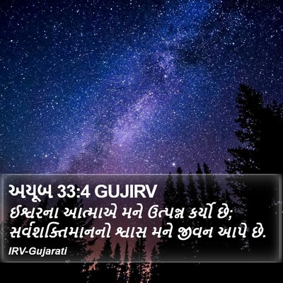 અયૂબ 33:4 GUJIRV Bible Verse Image