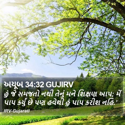 અયૂબ 34:32 GUJIRV Bible Verse Image