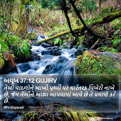અયૂબ 37:12 GUJIRV Bible Verse Image