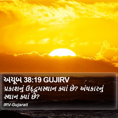 અયૂબ 38:19 GUJIRV Bible Verse Image