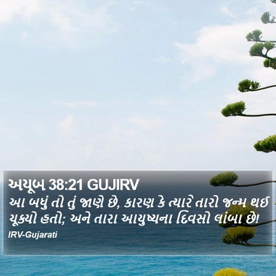 અયૂબ 38:21 GUJIRV Bible Verse Image