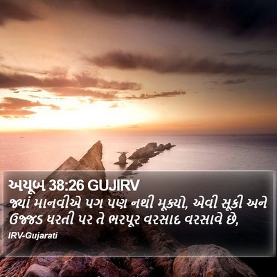 અયૂબ 38:26 GUJIRV Bible Verse Image
