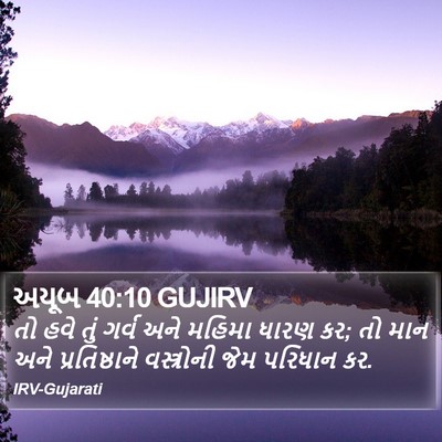 અયૂબ 40:10 GUJIRV Bible Verse Image