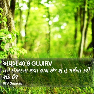 અયૂબ 40:9 GUJIRV Bible Verse Image