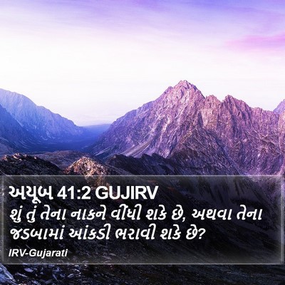 અયૂબ 41:2 GUJIRV Bible Verse Image