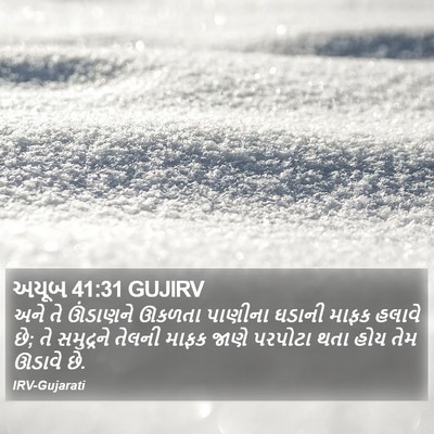 અયૂબ 41:31 GUJIRV Bible Verse Image