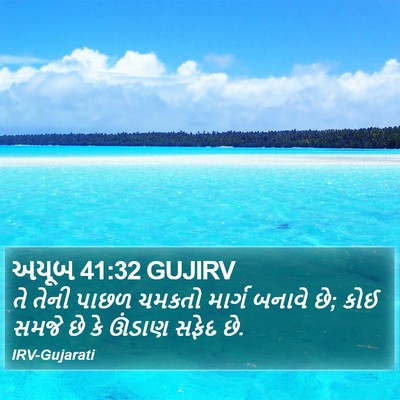અયૂબ 41:32 GUJIRV Bible Verse Image
