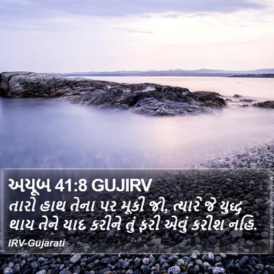 અયૂબ 41:8 GUJIRV Bible Verse Image