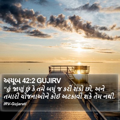અયૂબ 42:2 GUJIRV Bible Verse Image