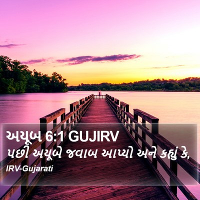અયૂબ 6:1 GUJIRV Bible Verse Image