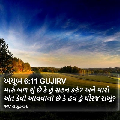 અયૂબ 6:11 GUJIRV Bible Verse Image