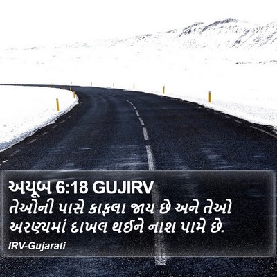 અયૂબ 6:18 GUJIRV Bible Verse Image