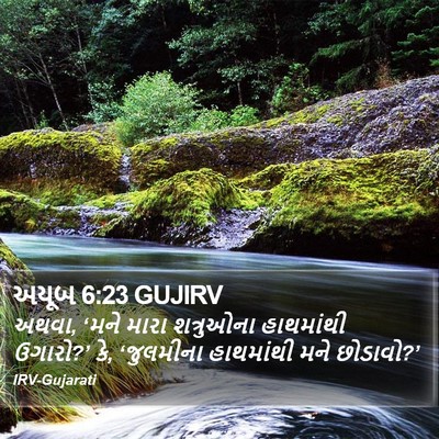 અયૂબ 6:23 GUJIRV Bible Verse Image