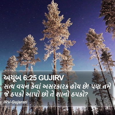 અયૂબ 6:25 GUJIRV Bible Verse Image