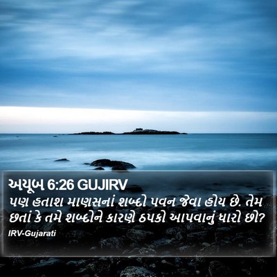 અયૂબ 6:26 GUJIRV Bible Verse Image