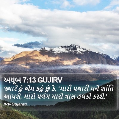 અયૂબ 7:13 GUJIRV Bible Verse Image