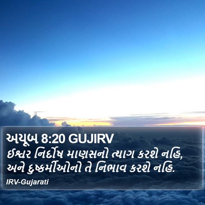 અયૂબ 8:20 GUJIRV Bible Verse Image