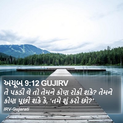 અયૂબ 9:12 GUJIRV Bible Verse Image