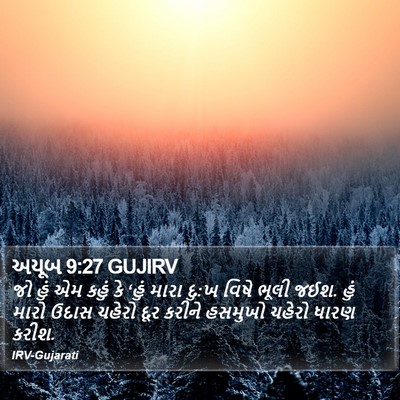 અયૂબ 9:27 GUJIRV Bible Verse Image