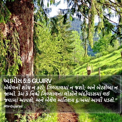 આમોસ 5:5 GUJIRV Bible Verse Image