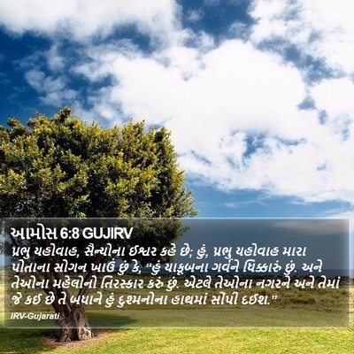 આમોસ 6:8 GUJIRV Bible Verse Image